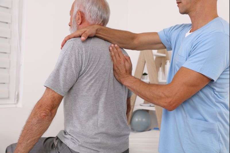 physical therapy on back